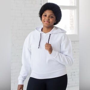 Savvi Harper White Hoodie for Women